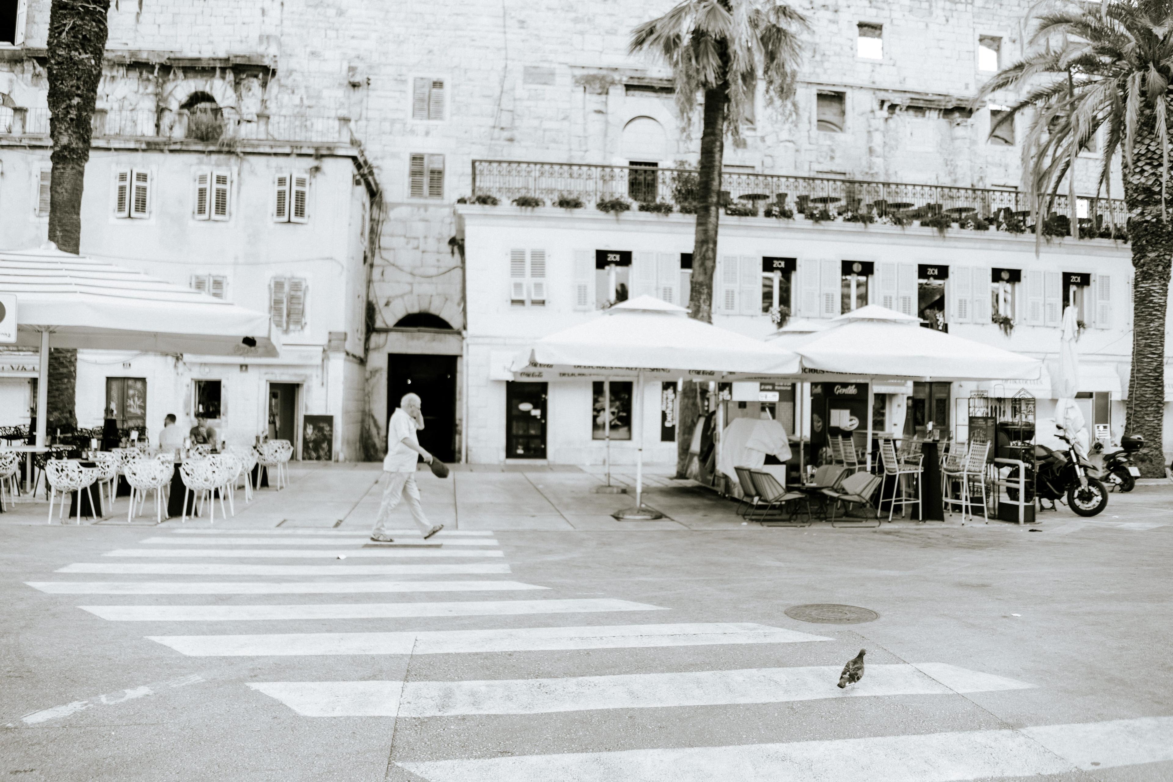 Street monochrome view