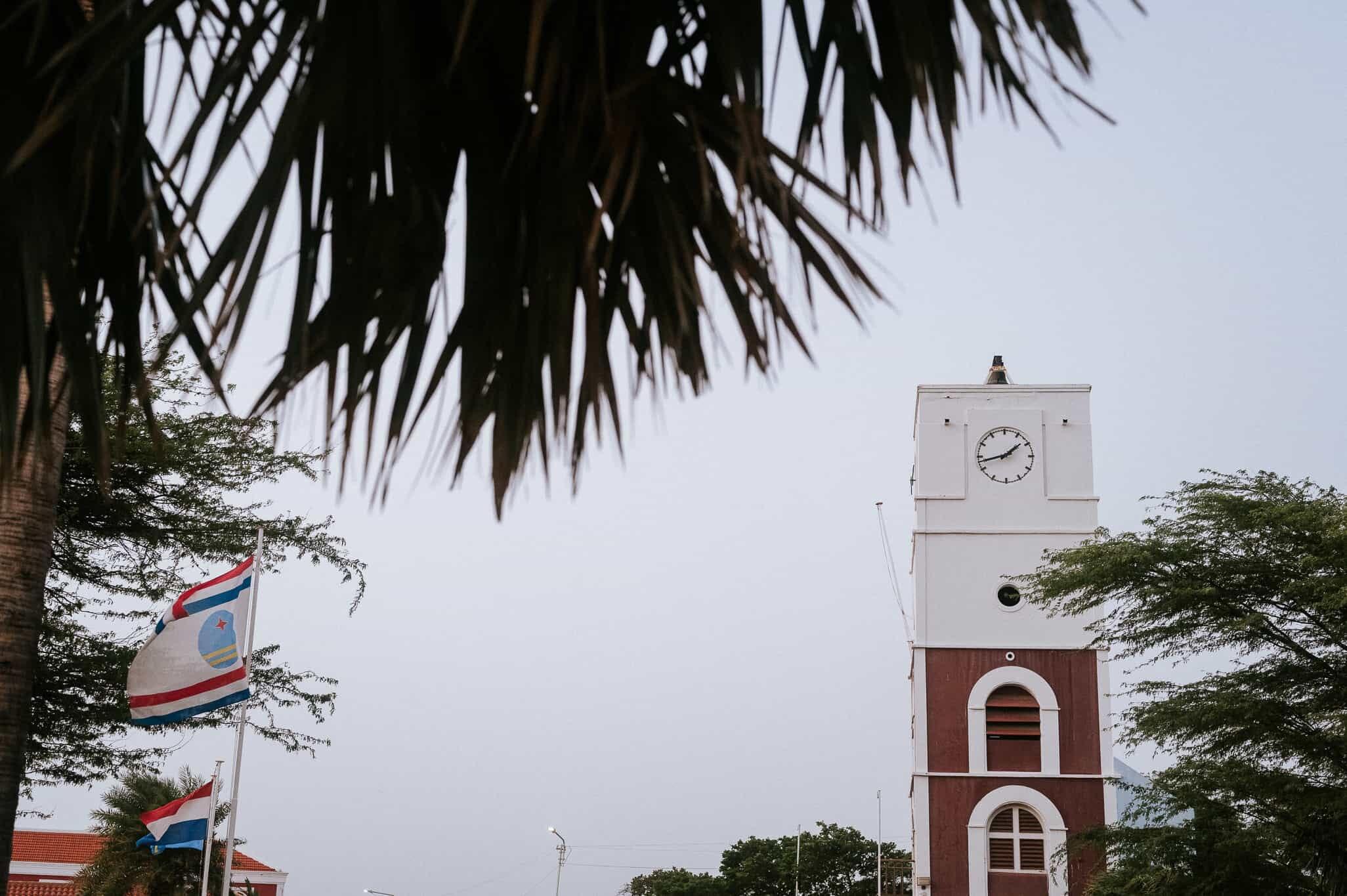 City clock tower view