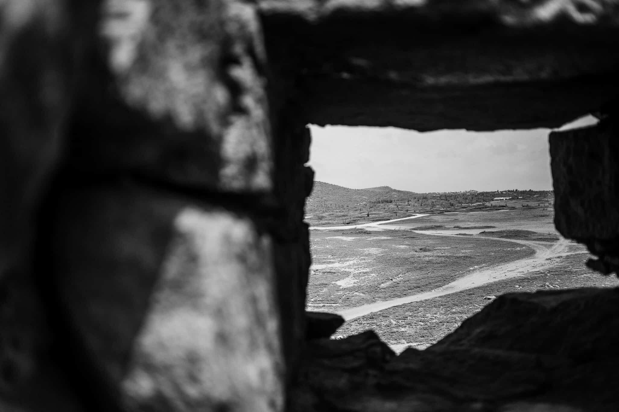 Rocky beach monochrome seaside